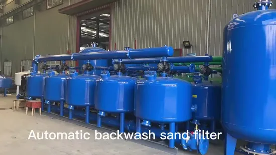 Filtro dell'acqua industriale, filtro automatico, sabbia di carbone, filtro dell'acqua, trattamento dell'acqua, pressione del quarzo, sistema automatico di trattamento dell'acqua con filtro a sabbia